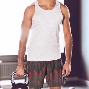 Fitness Running Shorts Men Mens Gym Activewear Abstract